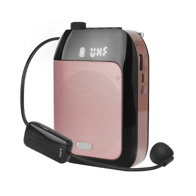 15W Recharable Portable Wireless Voice Amplifier For Teachers Tour Guide Speaker W/ Mic FM Radio AUX Audio Recording ,Clear and Reliable