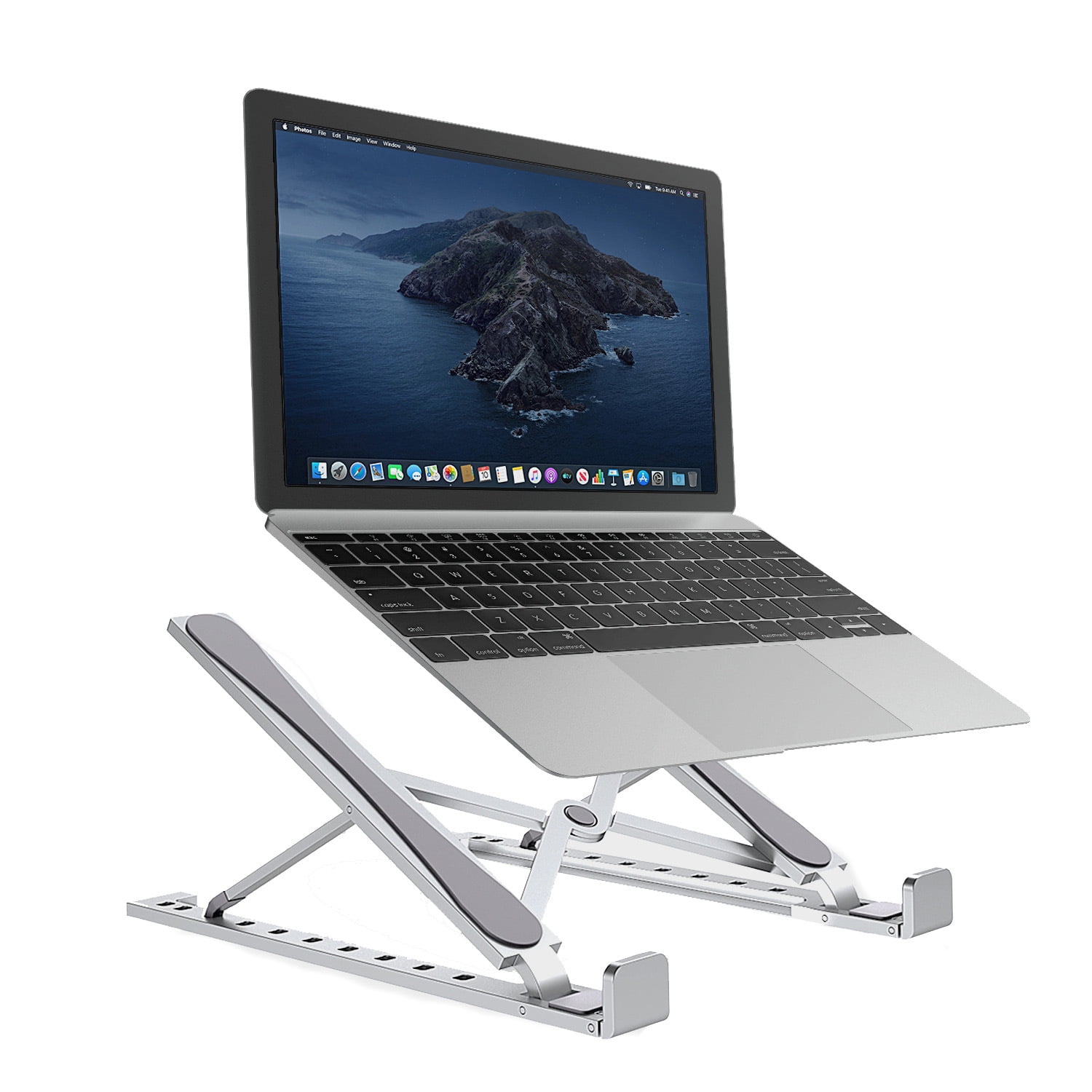 Aluminum Alloy Stand Adjustable Foldable Portable Bracket Nonslip Cooling Holder for Laptop