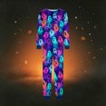 thumbnail image 6 of Matching Family Halloween Pajamas Set - 2026 Cute Ghost & Pumpkin Print Two-Piece Sleepwear Pjs - Family Matching Pajamas Soft Holiday Jumpsuit Loungewear for Family, 6 of 6