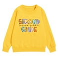 thumbnail image 4 of Mercatoo 1st Day of Second Grade Sweatshirt Outfit Girls Bac𝐤 to School Graphic Tee Tops Kids Long Sleeve Oversized Pullover, 4 of 7