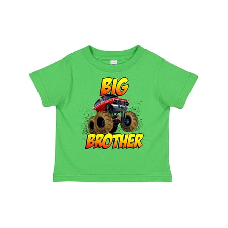 

Inktastic Big Brother Monster Truck Gift Toddler Boy Girl T-Shirt