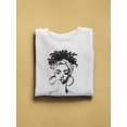 thumbnail image 2 of African Young Woman Sketch Paint Sweatshirt Women -Image by Shutterstock, Female XX-Large, 2 of 4