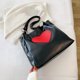thumbnail image 3 of Bolso Hombro Con Forma Corazón para Mujer Bolso Mano Diario Gran Capacidad para Mujer (negro), 3 of 9