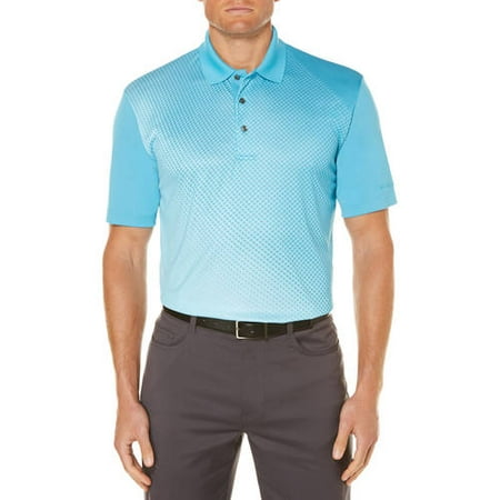 Ben Hogan Men's performance short sleeve fading printed (Best Fabric For Polo Shirts)