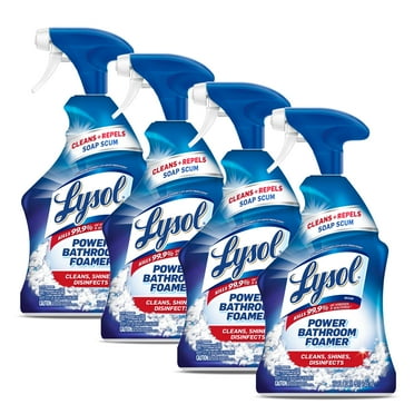 Lysol Power Bathroom Foamer Spray, 22 Fl Oz (Pack Of 4)