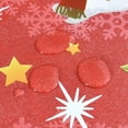 thumbnail image 6 of Plastic Christmas Tablecloth Square Silver Vinyl Christmas Table Cloth Xmas Table Cover with Snowman for Party (60'''' x 60'''', Snowman), 6 of 6