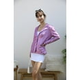 thumbnail image 4 of Women's Evening Sparkle Sequins Open Front Long Sleeve Blazer Jacket, 4 of 5