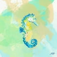 thumbnail image 2 of DeRice, Julie 15x15 White Modern Wood Framed Museum Art Print Titled - Watercolor Sea Creatures III, 2 of 4