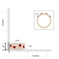 thumbnail image 5 of ANGARA Natural Nature Inspired Round 1.36 ct Ruby & Diamond Filigree Ring in 14K Rose Gold for Women (Size-4mm) | July Birthstone, Birthday, Anniversary, Jewelry Gift for Women | Natural Ruby Ring, 5 of 9