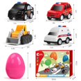 thumbnail image 4 of Huevos de Pascua rellenos con coches retráctiles de aleación, paquete de 12 unidades, bonitas piedras, 4 of 6