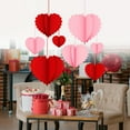 thumbnail image 4 of 8 guirnaldas románticas colgantes con forma de corazón para San Valentín para mamá. Rojo Rosa, 4 of 6
