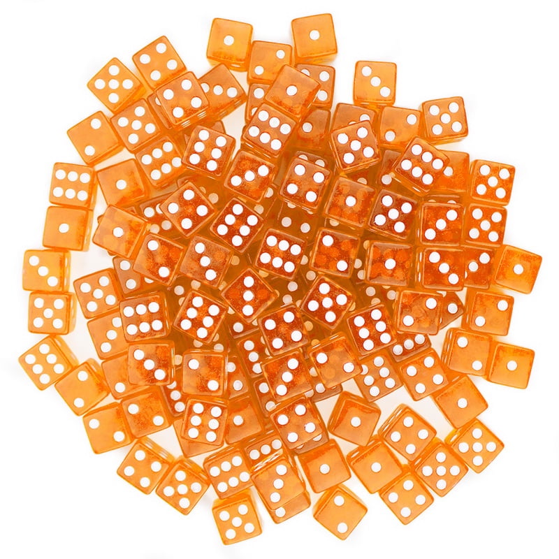 Brybelly 100 Orange Dice 16 mm