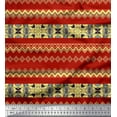 thumbnail image 1 of Soimoi Polyester Crepe Fabric Damask & Aztec Southwestern Print Fabric by The Yard 52 Inch Wide, 1 of 3