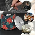 thumbnail image 4 of Yayeee Ashtray with Lid for Cigarette Smokeless Stainless Steel Home Ash Holder, Christmas Berries, 4 of 7