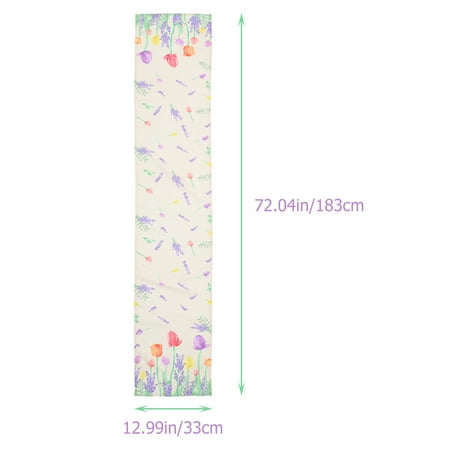 

Flower Pattern Table Runner Party Table Runner Waterproof Table Cloth Wedding Table Runner