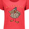 thumbnail image 4 of Inktastic Happy Thanksgiving Women's Plus Size T-Shirt, 4 of 5