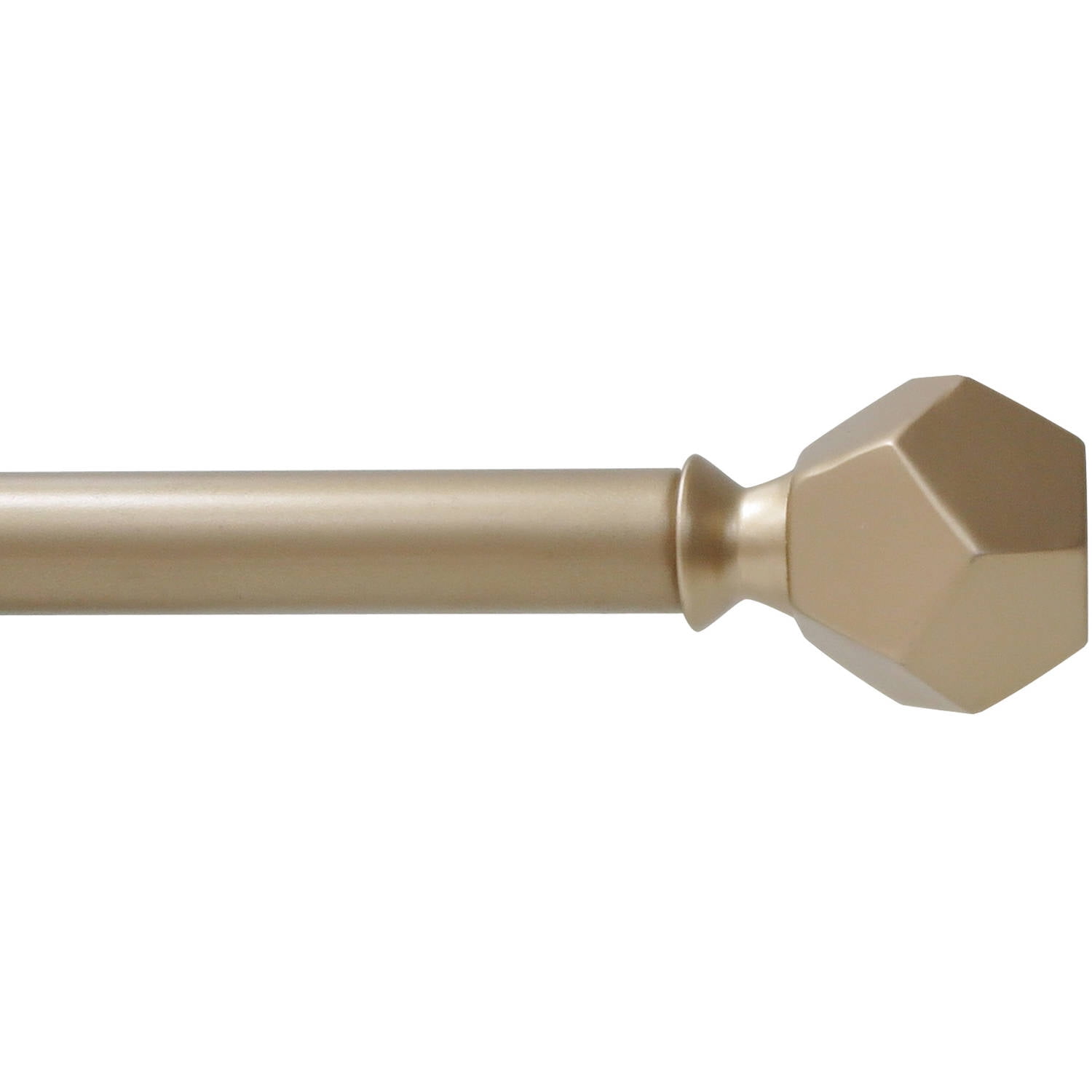 Mainstays Gatsby 3 4 Curtain Rod Soft Brass Com