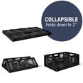 thumbnail image 3 of CleverMade 46L Pro-Grade Collapsible Storage Crate, Heavy Duty Storage Bin - Black, 3 of 10