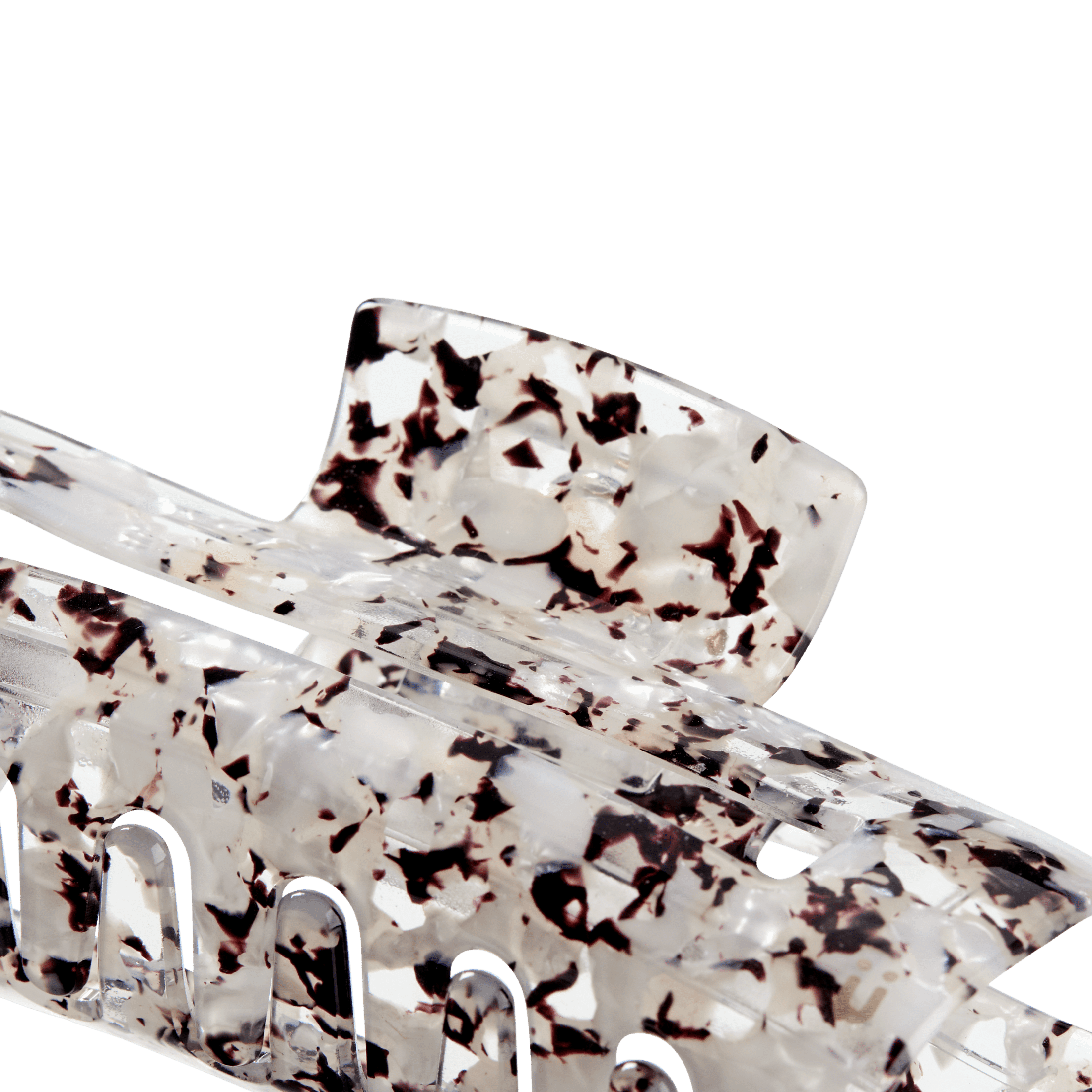 Scunci Luxe by Conair Claw Clip, Black & White Marble with Gold-Tone Hinge, 1 Count