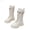 White, variant on Fashion Korean Style Star Decorated Girls Ankle Boots With Belt Buckle And Golden Laces For Party And Daily Wear ,Girls Boots Sizes 2 Red(10-10.5 Years)