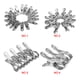 thumbnail image 5 of Pasadores colgantes Cateissary 10 Uds. Clips de alambre calcetines tendedero acero inoxidable plata 28*55*11mm, 5 of 6