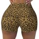 thumbnail image 2 of Balery Gold Glitter Leopard Pantalones cortos de entrenamiento estampados para mujer, sin costuras, ajustados, para gimnasio, yoga, correr, deportes, ejercicio activo, fitness.-Small, 2 of 8