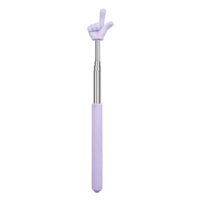 Telescopic Teacher Pointer Purple, Pointer Finger 2025 Upgraded Telescopic Teachers Pointer 27Inch Hand Pointer Finger Pointer Stick for Classroom Teaching Presentation Object Instruction