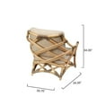 thumbnail image 7 of Jamie Young Co Dune Transitional Rattan & Fabric Lounge Chair in Natural/Gray, 7 of 7