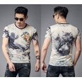 thumbnail image 3 of Camisetas de hombre con músculos y motocicletas, ropa gráfica de secado rápido, camiseta ajustada para gimnasio, camiseta de hombre estilo trashy Y2k, ropa urbana bordada XL, 3 of 5
