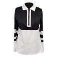 thumbnail image 4 of Hauts pour Femmes Chemises à Manches Longues Grande Taille Veste Imprimée Décontractée Fermeture Éclair Mode Automne avec Col Vêtements d'Automne pour Femmes T-Shirts Blouses, 4 of 5