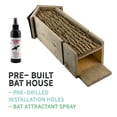 Uncle Dunkels Triple Chamber Bat House; Rustic Backyard Rocket Box ...