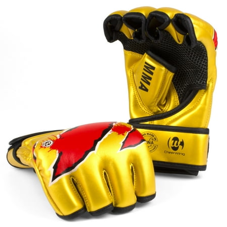 Autographed Ufc Glove - MMA UFC Boxing Gloves Sparring Grappling Fight Punch Mitts Leather Training