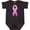 Black Leopard, variant on Inktastic Breast Cancer Pink Awareness Ribbon Boys or Girls Baby Bodysuit