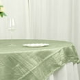 thumbnail image 2 of Efavormart 72"X72" Sage Green Accordion Crinkle Taffeta Table Overlay, Square Tablecloth Topper, 2 of 11