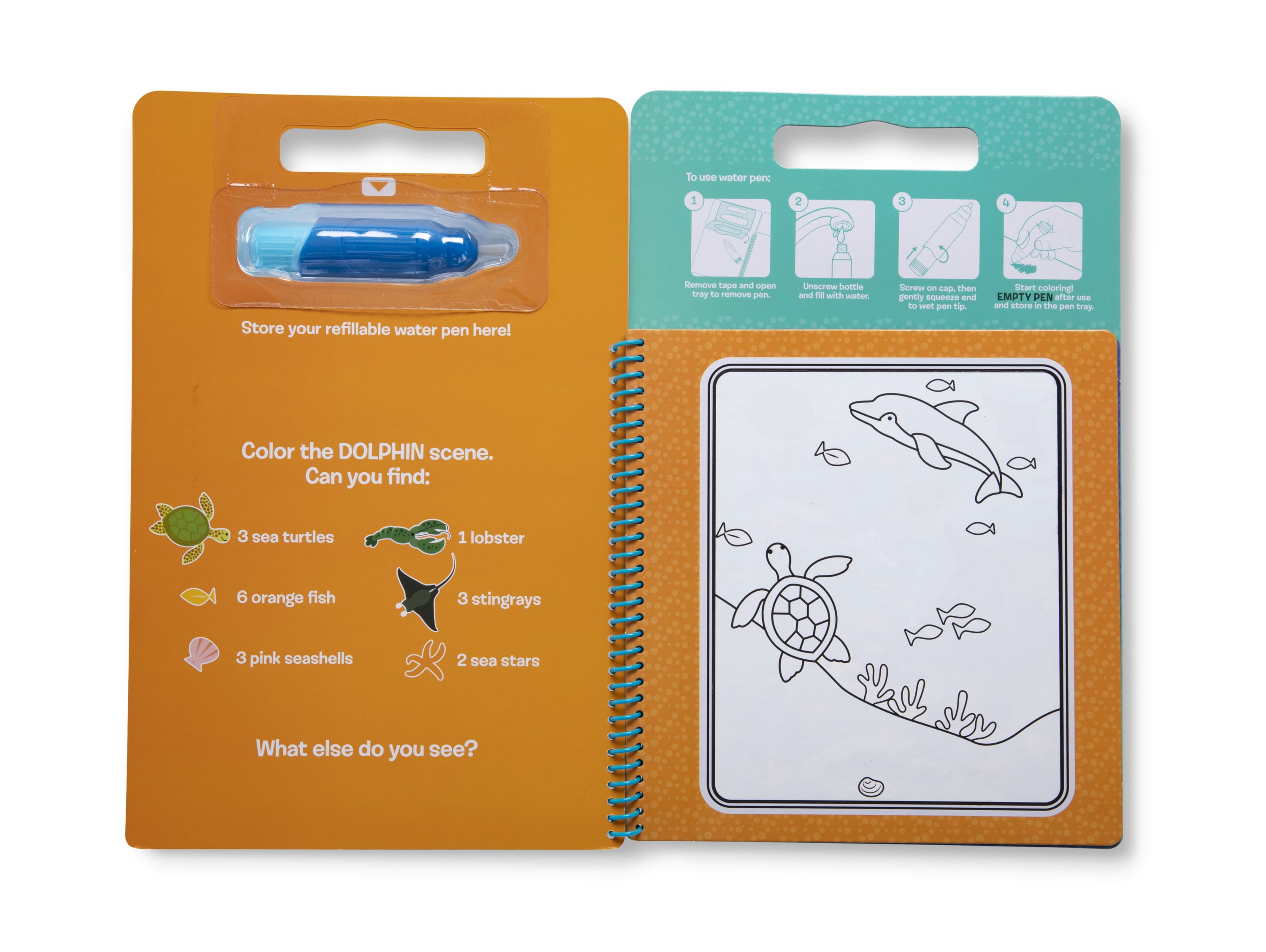 Melissa & Doug Water Reveal Bundle Farm-abc123-sea Life