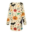 thumbnail image 5 of EnJoCho Women Loose Tops Long Sleeve Shirts for Women Fall Stylish Crew Neck Womens Blouses Tunic Lightweight Plus Size Graphic Tees for Hallowe-en Casual Plus Size Trendy Active Wear Tops, 5 of 5