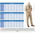 thumbnail image 2 of Wehilion Mens Suits Set Slim Fit Men 3 Piece Dress Suit Prom Blazer Wedding Formal Jacket & Vest & Pants Beige XL, 2 of 7