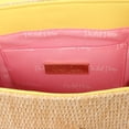 thumbnail image 5 of Packed Party Women's Woven Straw Crossbody Bag with Faux Leather Scallop and Chain Strap, Yellow, 5 of 8