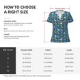 thumbnail image 5 of Naloa Dinosaur on the Beach Vacation Print T-Shirts Short Sleeve V Neck Tees for Women Fashion Tops Trendy Lightweight Soft Casual Summer Outfits Clothes, 5 of 5