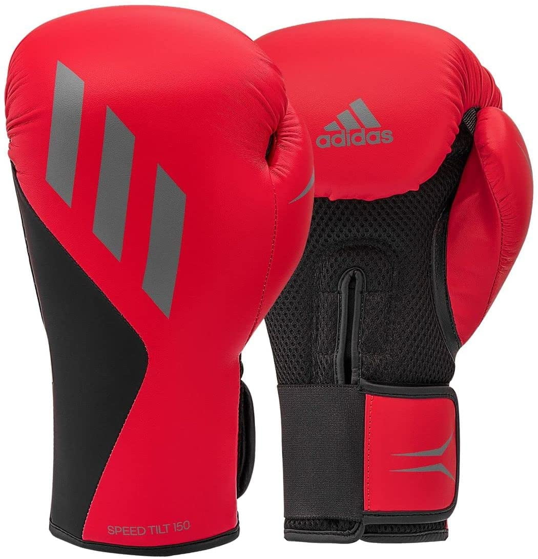 Adidas Speed TILT 150 Boxing Gloves - Training and Fighting Gloves for Men,  Women, Unisex, Red/Black/Gray