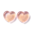 thumbnail image 2 of 30pcs Transparent Resin Cabochons with Glitter Heart PeachPuff 18x19.5x6.5mm for DIY, 2 of 3