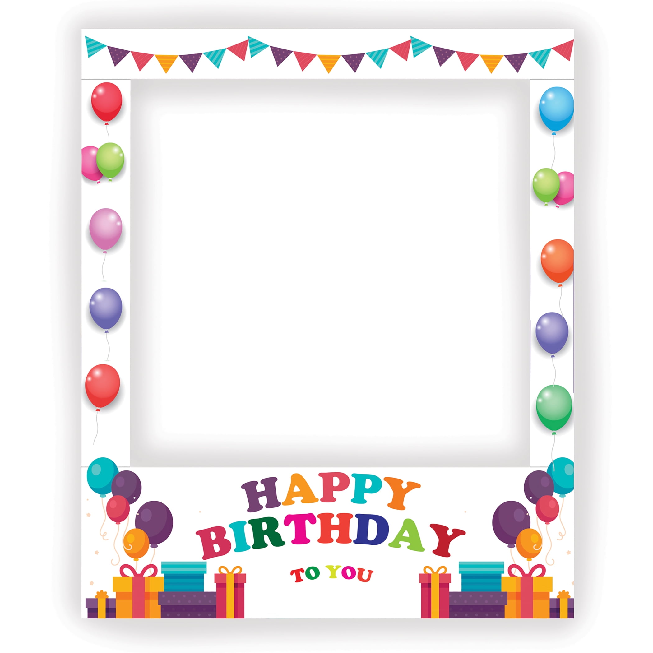 Collections Etc Happy Birthday To You Giant Selfie Frame Photo Prop