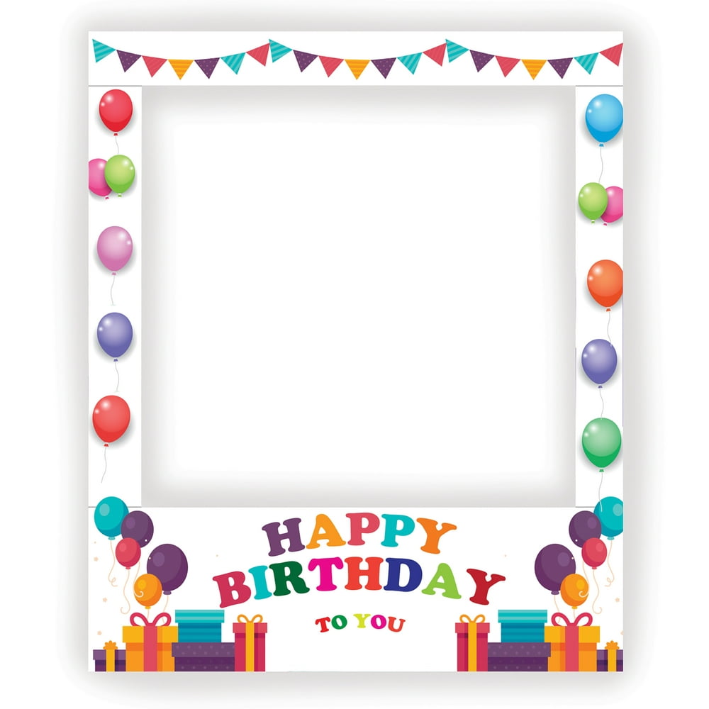 Happy Birthday To You Giant Selfie Frame Photo Prop - Walmart.com ...