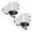 B, variant on Permanent 316 Stainless Steel Bimini Top Mounting Hardware 2PCS For Luxury Boats