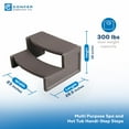thumbnail image 2 of Confer Plastics Handi-Step Hot Tub Stairs for Spas, Deep Grey, 2 of 8