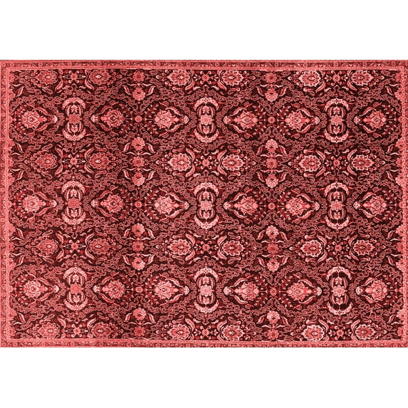 Ahgly Company Indoor Rectangle Persian Red Traditional Area Rugs, 5' x 7'