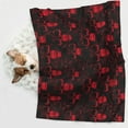 thumbnail image 6 of Pofeuu Red Skulls 2 Print Puppy Blanket,Dog Blankets,Pet Blanket Cozy Cat Blankets for Indoor Cats, Fuzzy Pet Blanket for Kitten Doggy Dog Blankets-Small, 6 of 8