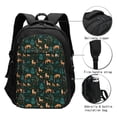 thumbnail image 3 of Cauagu Deers In The Forest Print Travel Laptop with USB Charging Port,Extra Large Backpack College Backpack Business Work Bag Casual Daypack Perfert for Men Women, 3 of 7