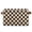 Brown and Cream Checkered, variant on 1-Pack Square Closet Organizers with Handles Open Basket Bins Light Blue and White Checkered Storage Basket for Home Office