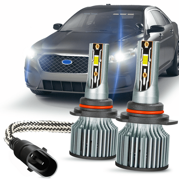 2x For Ford Police Interceptor Sedan 2013-2019 9012 LED Headlight High Low Beam Bulb
